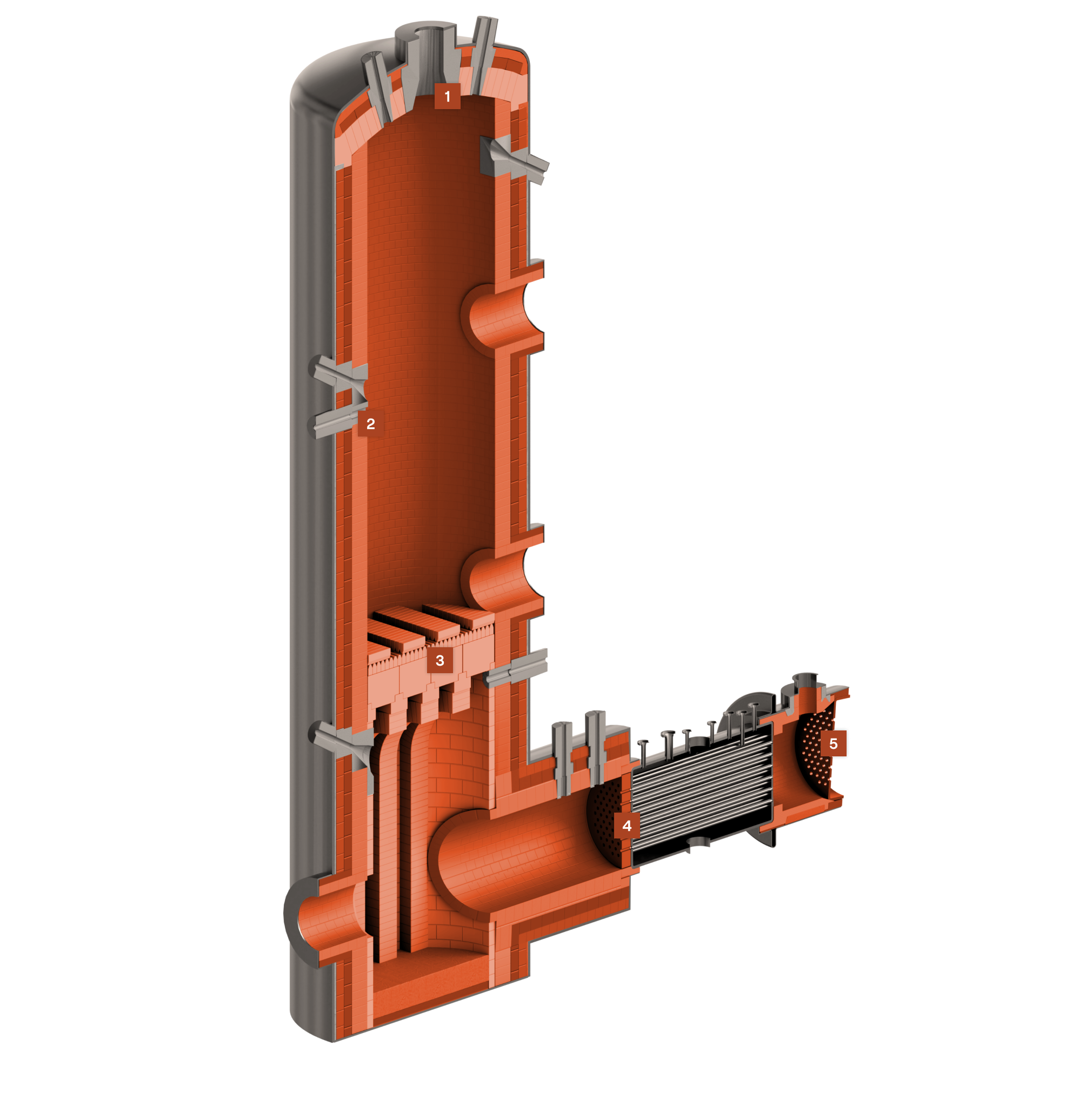 Reactor for the catalytic decomposition of ammonia and sulfur production using the Claus process